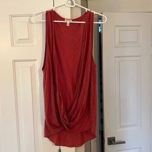 Silence + noise medium red tank top.